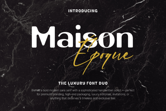 Maison Époque Duo: A Premium Display Typeface for Web Design